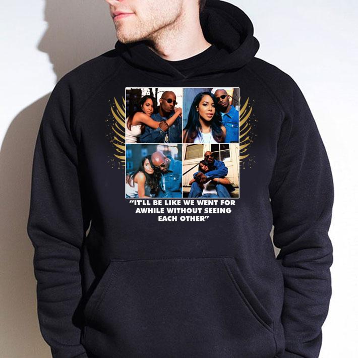 Rest In Peace DMX and Aaliyah it'll be like we went for a while without seeing each other t-shirt hoodie