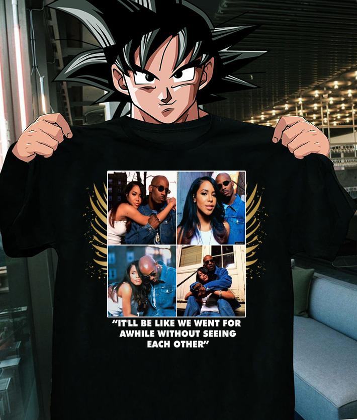 Rest In Peace DMX and Aaliyah it'll be like we went for a while without seeing each other t-shirt shirt