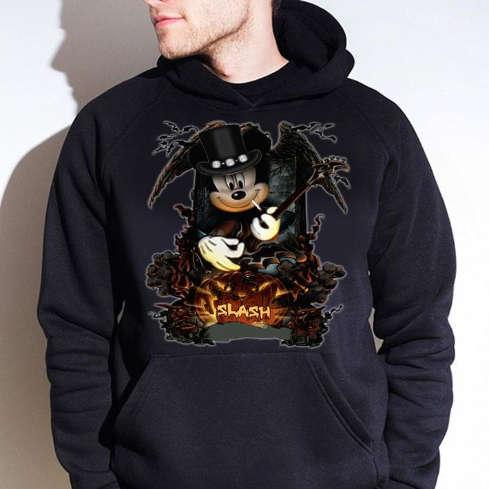 Mickey Mouse Smoking Slash Pumpkin Halloween t-shirt hoodie