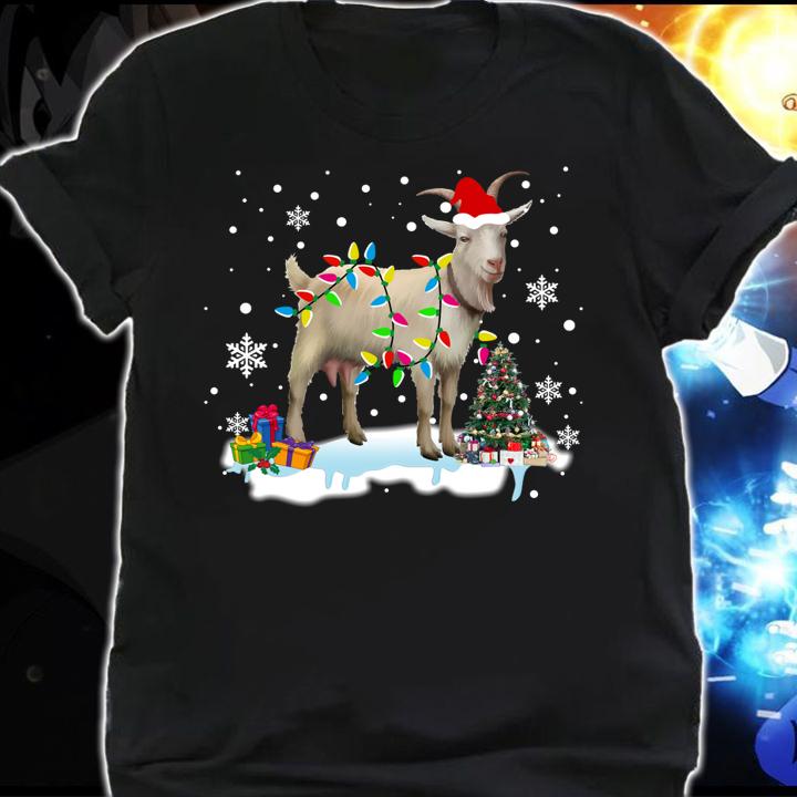 Christmas Lights Goat Funny Goat Lover Christmas Gifts t-shirt shirt