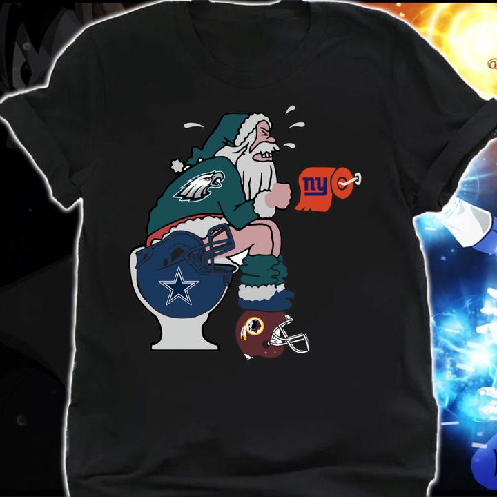 Philadelphia Eagles Santa Dallas Cowboys Toilet t-shirt shirt