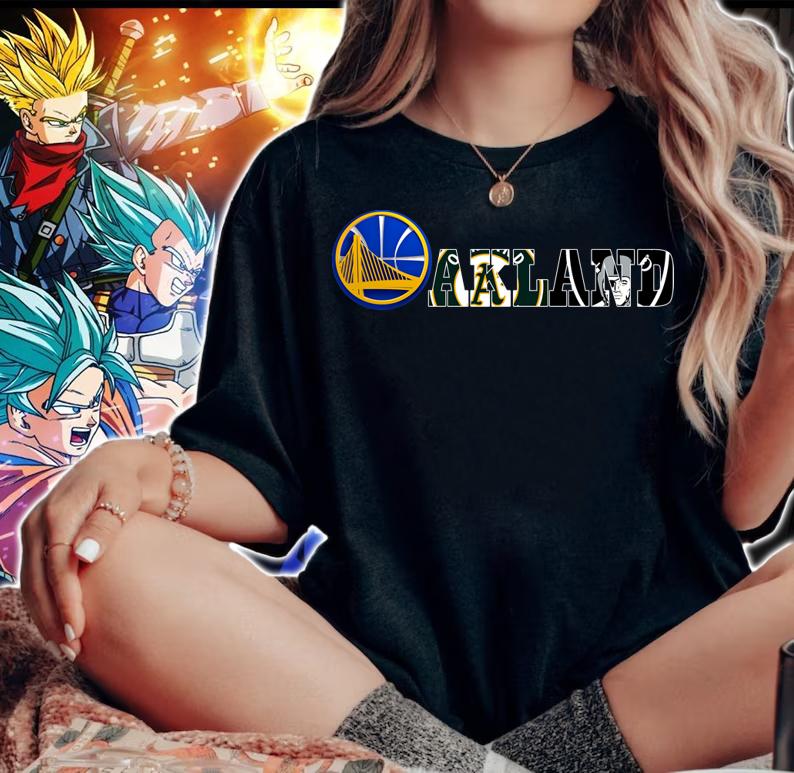 Oakland Golden State Oakland Athletics Warriors Oakland Raiders t-shirt woman shirt