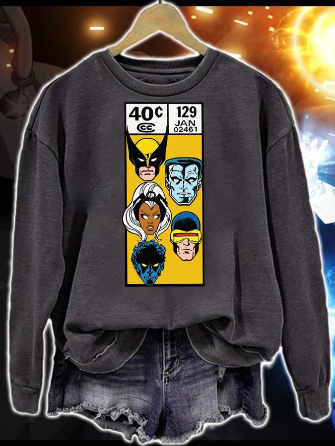 X-men vintage corner art box t-shirt sweatshirt