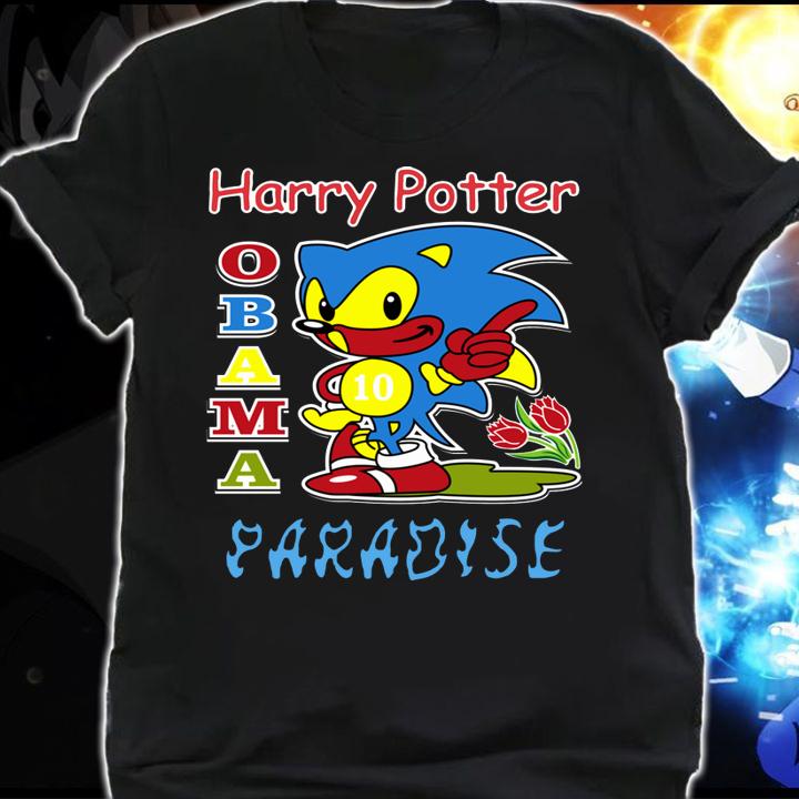 Harry Potter Obama Sonic Paradise Sonic t-shirt shirt