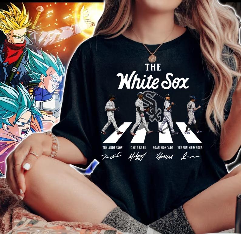 The White Sox Abbey Road signatures t-shirt woman shirt