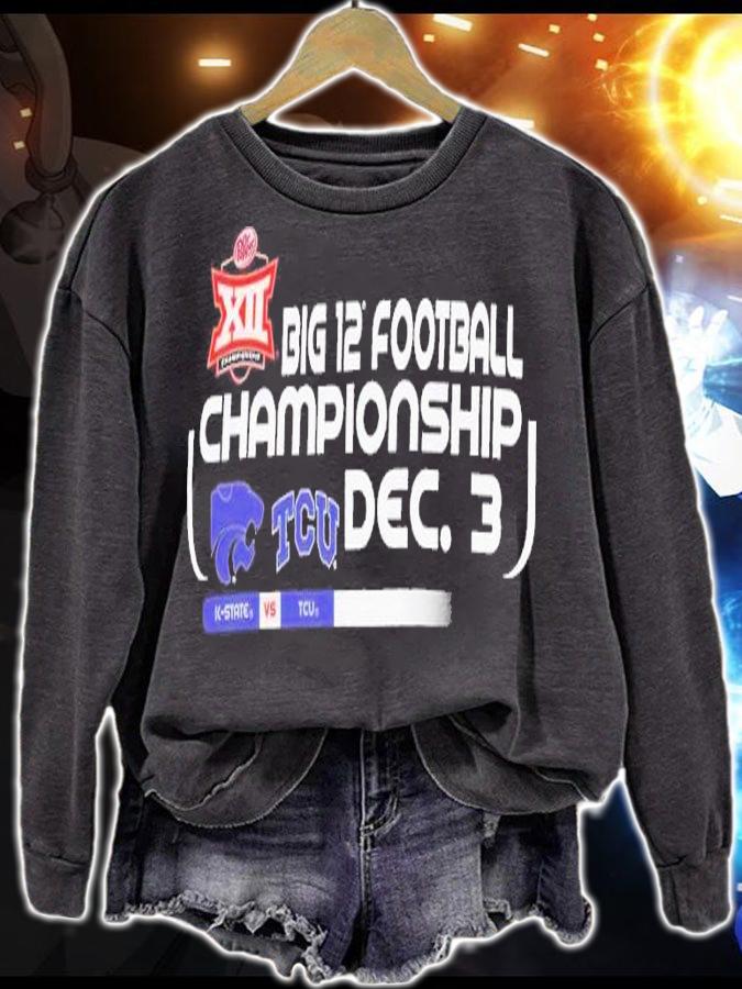 2022 Big 12 Football Championship K-State vs TCU Dec 3 shirt t-shirt sweatshirt