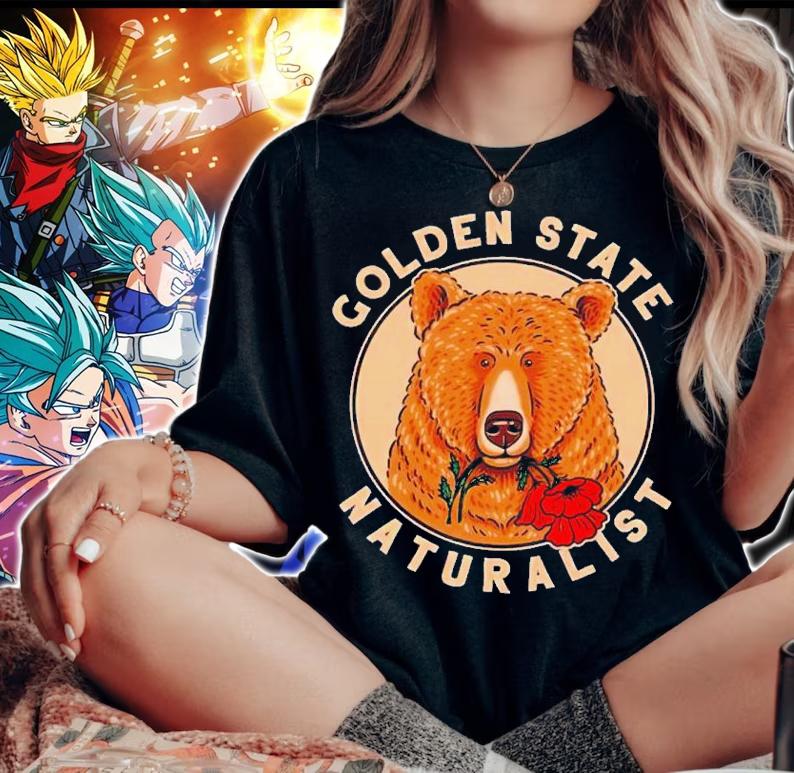 Bear golden state naturalist shirt t-shirt woman shirt