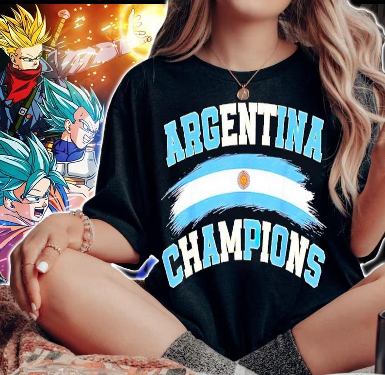 Argentina Champions 2022 flag shirt t-shirt woman shirt