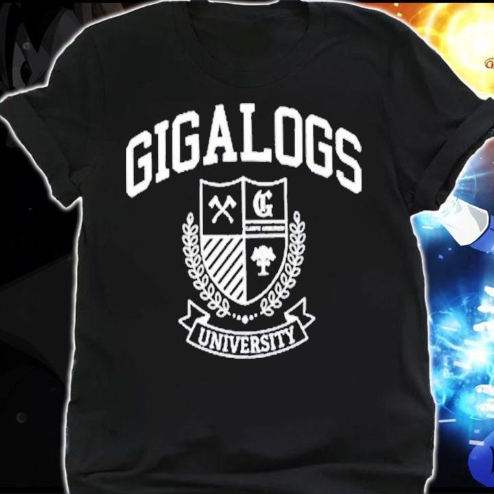 Gigalogs University Logo shirt t-shirt shirt