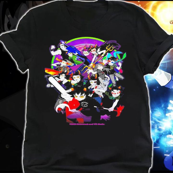 Homestuck Trolls Anime characters t-shirt shirt