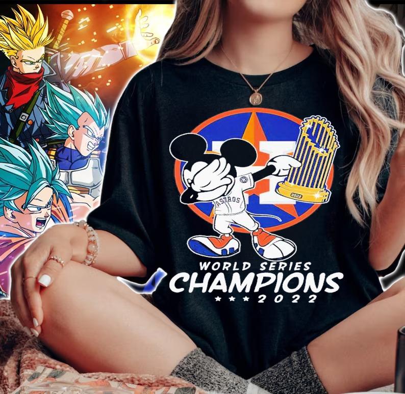 Houston Astros Mickey dabbing World Series Champions 2022 shirt t-shirt woman shirt