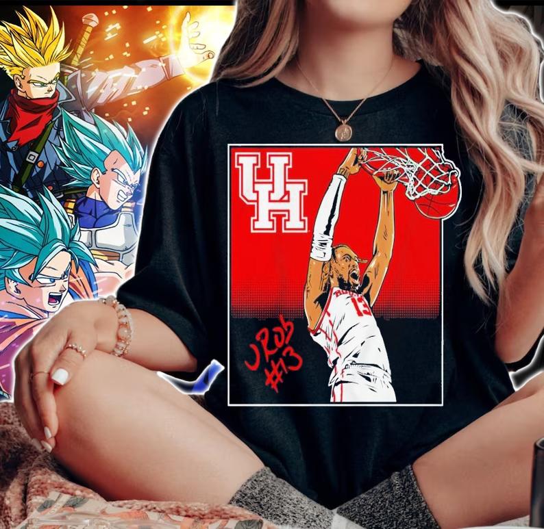 Houston Cougars J'wan Roberts dunk signature slam shirt t-shirt woman shirt