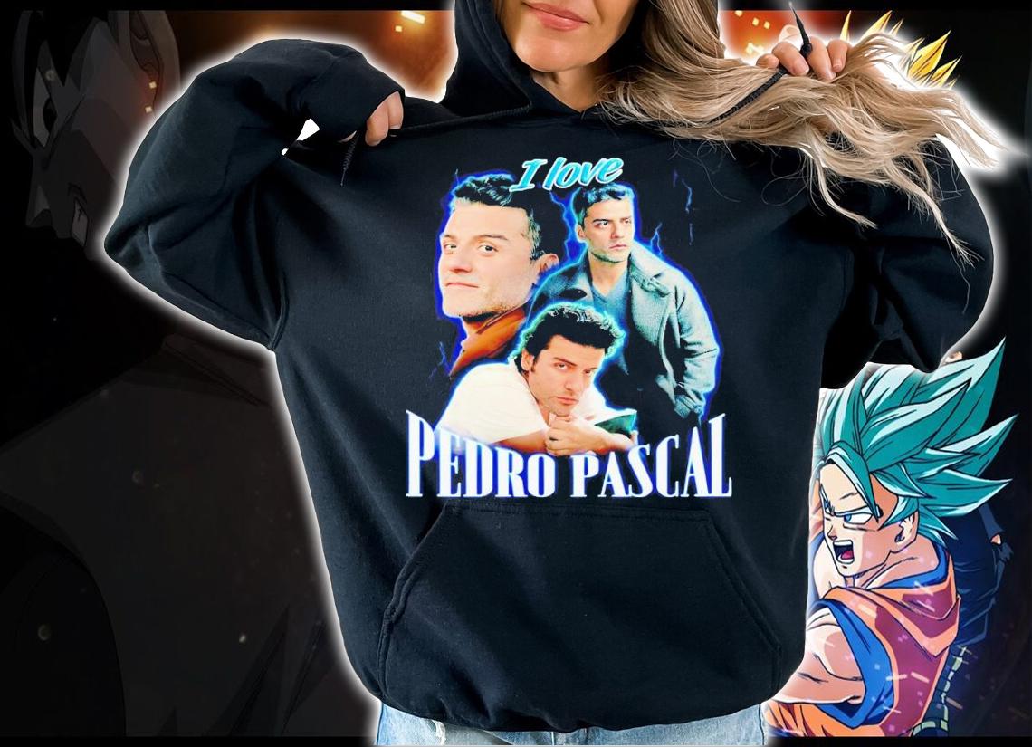 I love Pedro Pascal portrait shirt t-shirt hoodie
