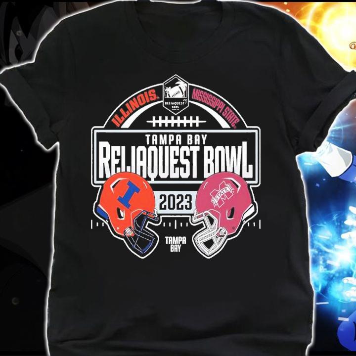 Illinois Fighting Illini vs. Mississippi State Bulldogs 2023 ReliaQuest Bowl Matchup shirt t-shirt shirt