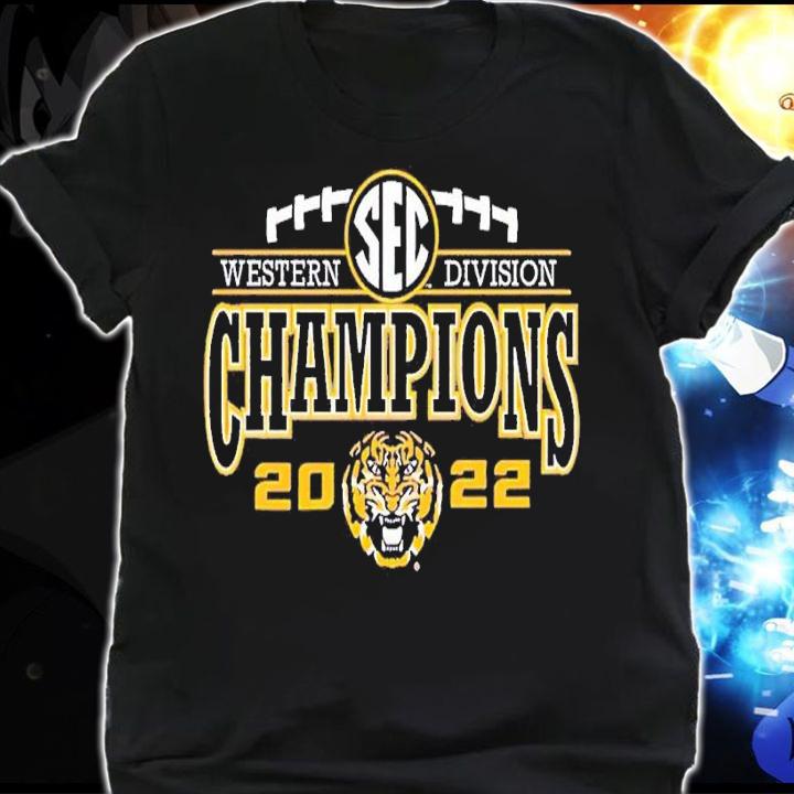 LSU Tigers 2022 SEC Western Division Champions shirt t-shirt shirt