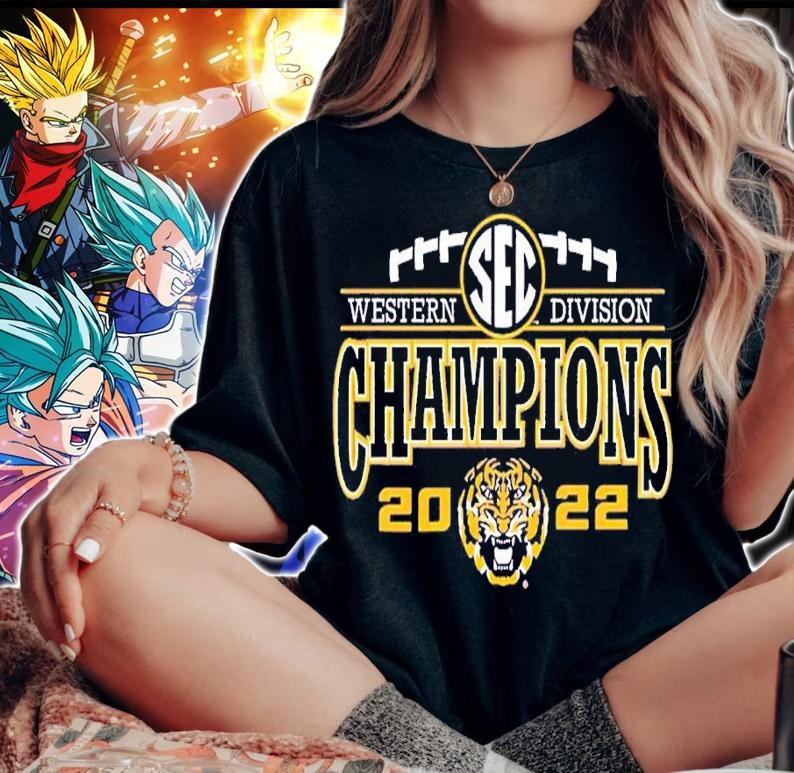 LSU Tigers 2022 SEC Western Division Champions shirt t-shirt woman shirt