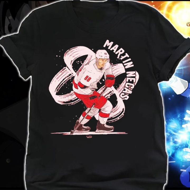 Martin Necas Carolina Brush Hockey Shirt t-shirt shirt