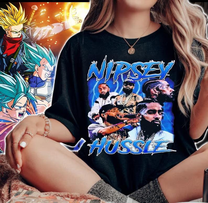Nipsey Hussle vintage hip hop shirt t-shirt woman shirt