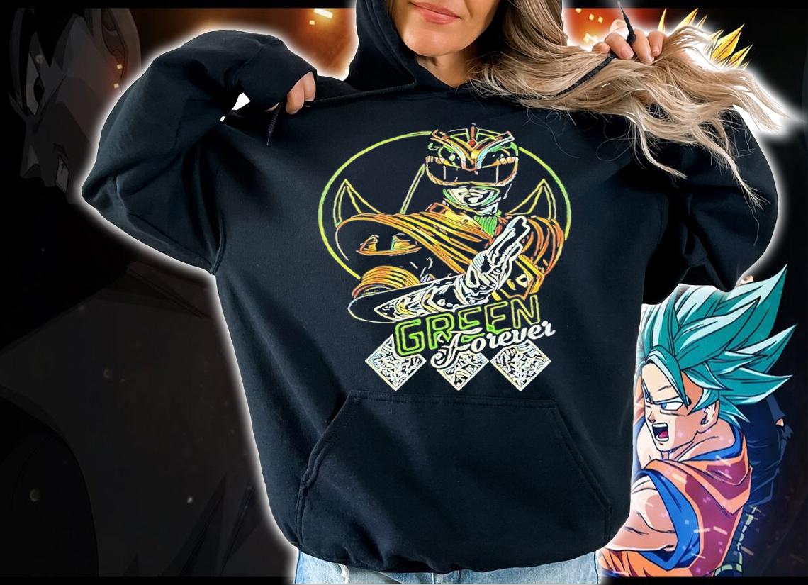 Mighty Morphin Power Rangers Green Forever shirt t-shirt hoodie