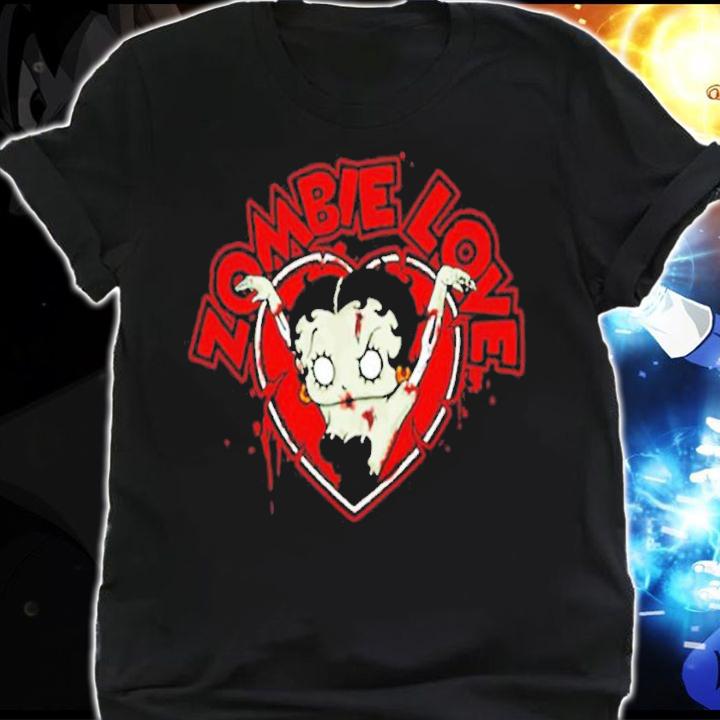 Betty Boop Zombie Love shirt t-shirt shirt