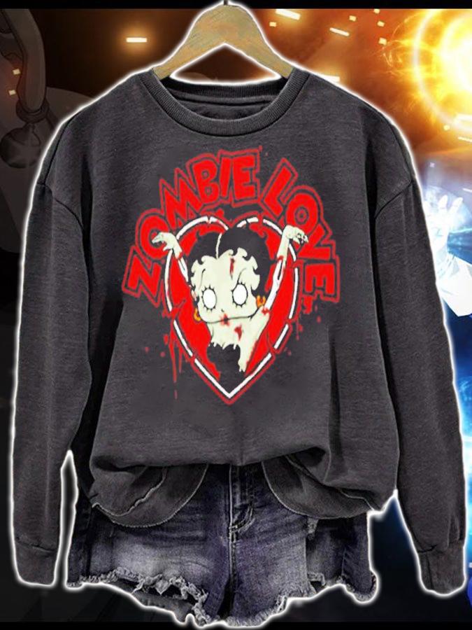 Betty Boop Zombie Love shirt t-shirt sweatshirt