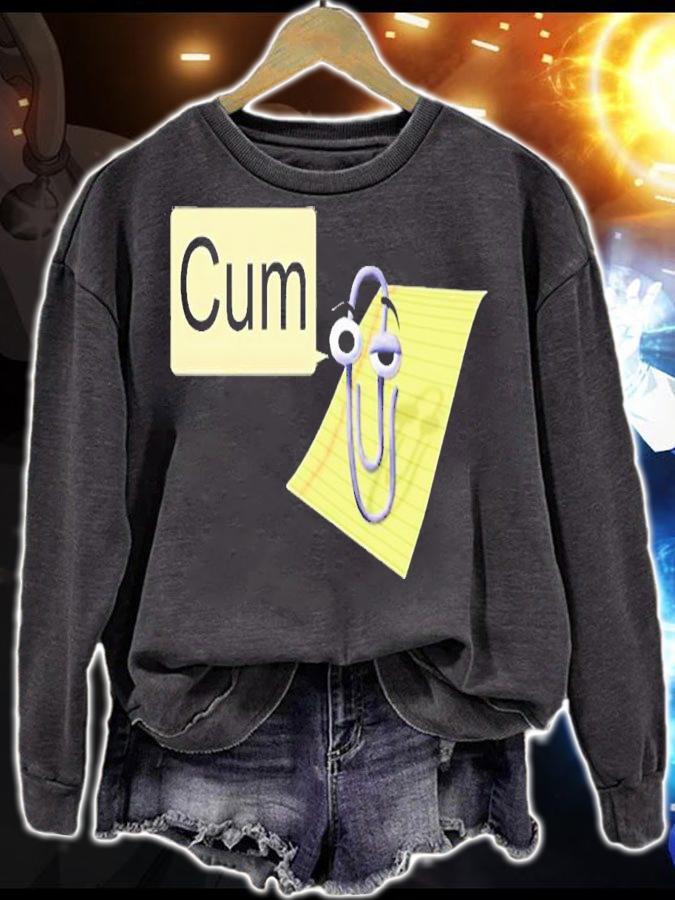 Clippy Cum Funny T-Shirt t-shirt sweatshirt