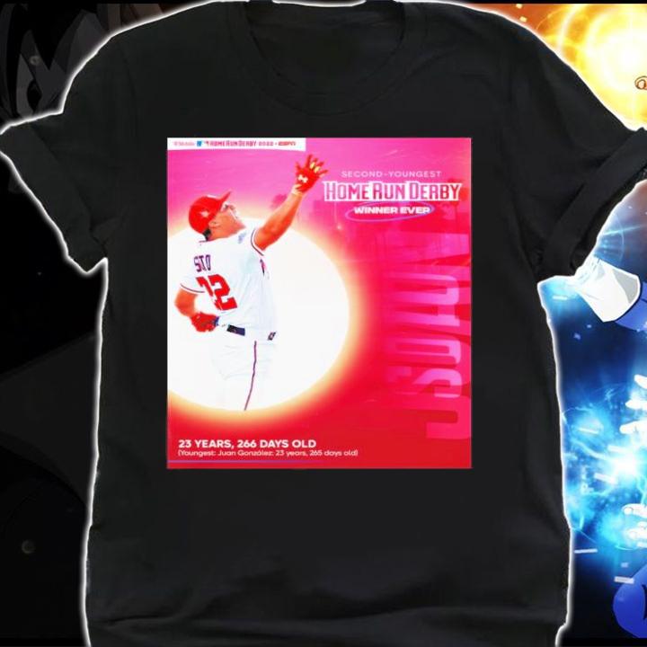 Juan Soto Second-Youngest Home Run Derby Winner Ever 2022 Shirt t-shirt shirt