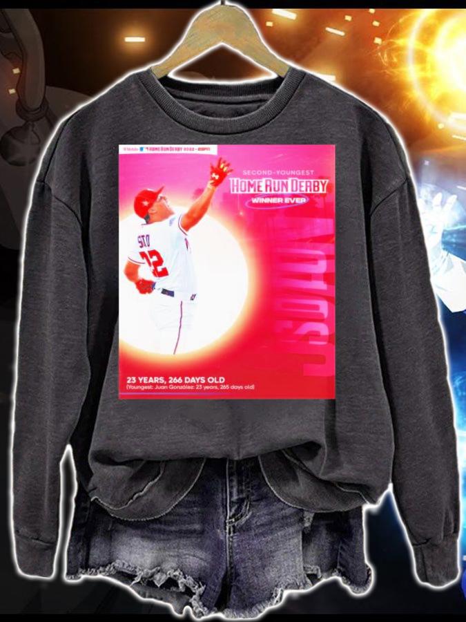 Juan Soto Second-Youngest Home Run Derby Winner Ever 2022 Shirt t-shirt sweatshirt