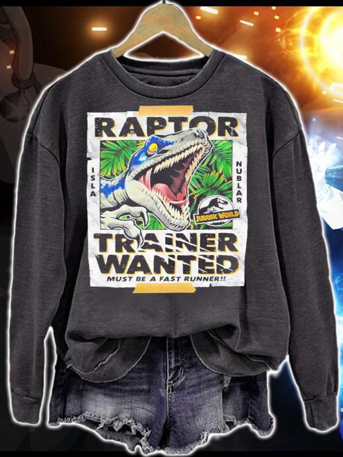 Jurassic Park Jurassic World Raptor Trainer Wanted Must Be A Fast Runner Shirt t-shirt sweatshirt