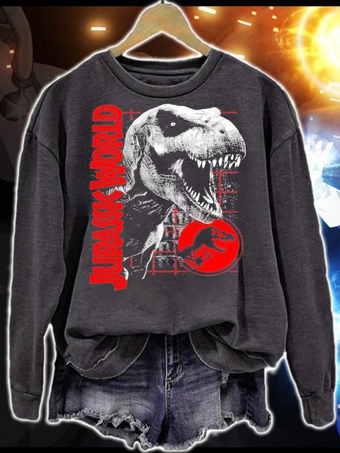 Jurassic World T-Rex Roaring Grid shirt t-shirt sweatshirt