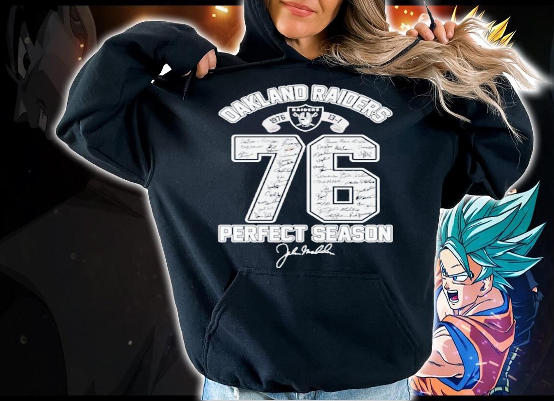 Oakland Raiders 1976 perfect season signature shirt t-shirt hoodie