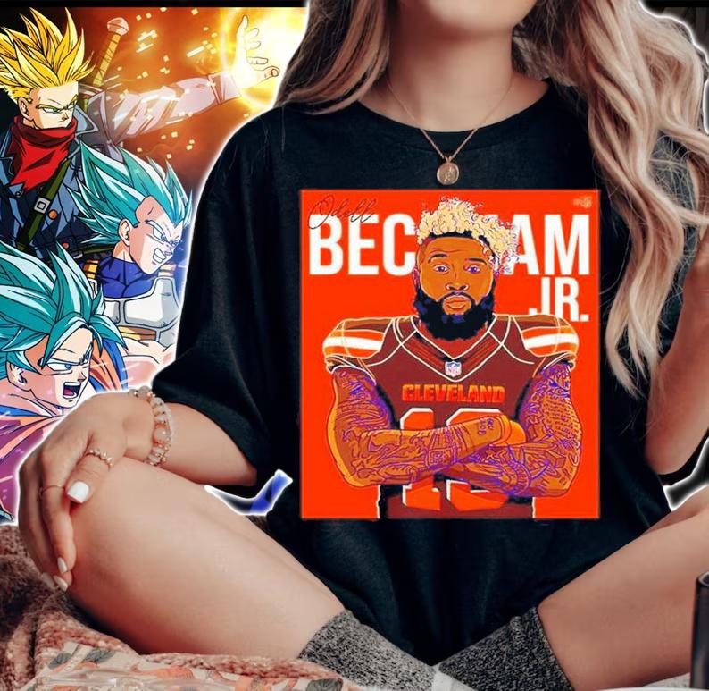 Odell Beckham Jr Signature Cleveland Browns Shirt t-shirt woman shirt