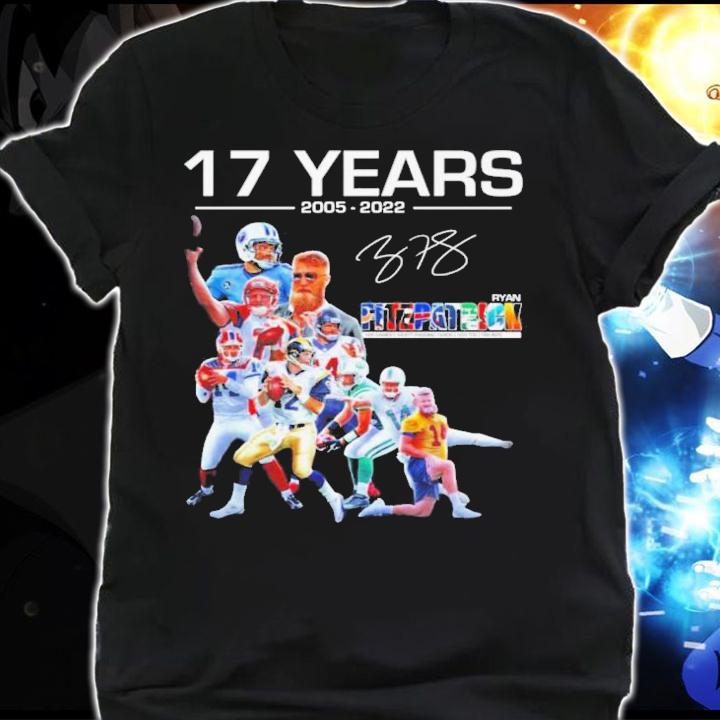 17 Years 2005-2022 Ryan Fitzpatrick Signatures t-shirt shirt
