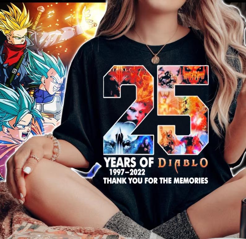 25 Years Of Diablo 1997-2022 Thank You For The Memories t-shirt woman shirt