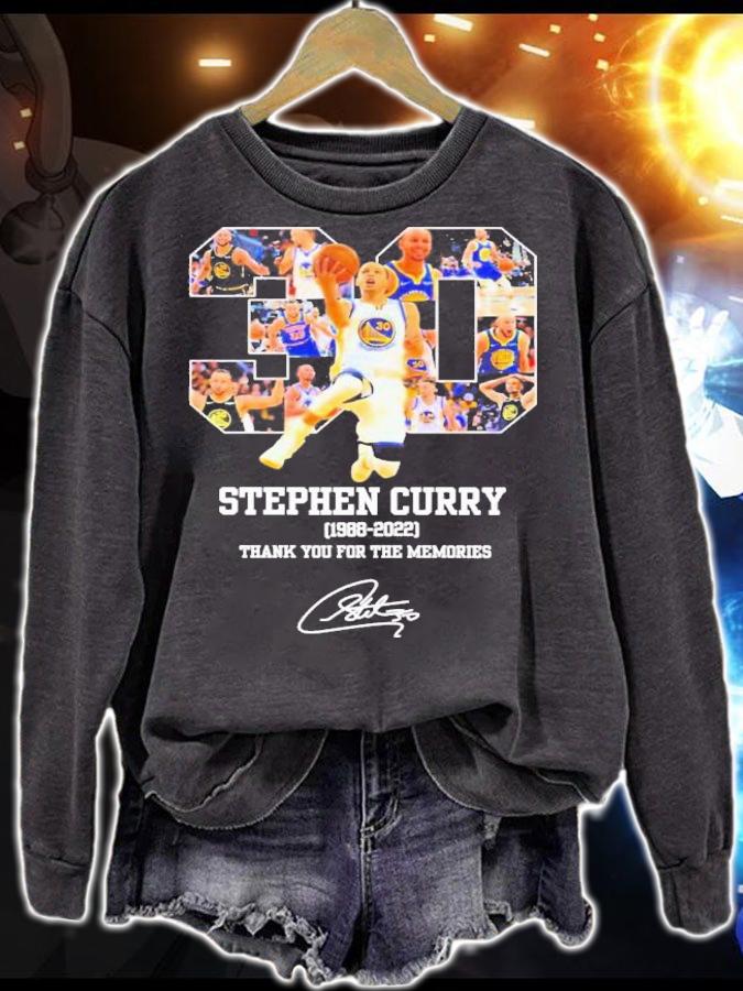 30 Stephen Curry 1988-2022 Signatures Thank You For The Memories t-shirt sweatshirt