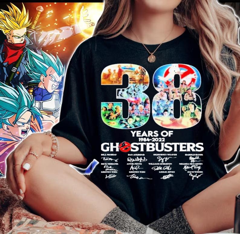 38 Years Of Ghostbusters 1984-2022 Signatures Shirt t-shirt woman shirt