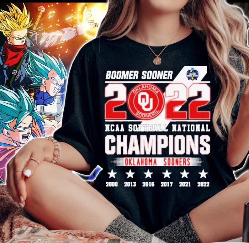 6-Time Boomer Sooner 2022 NCAA Softball National Champions Oklahoma Sooners Shirt t-shirt woman shirt