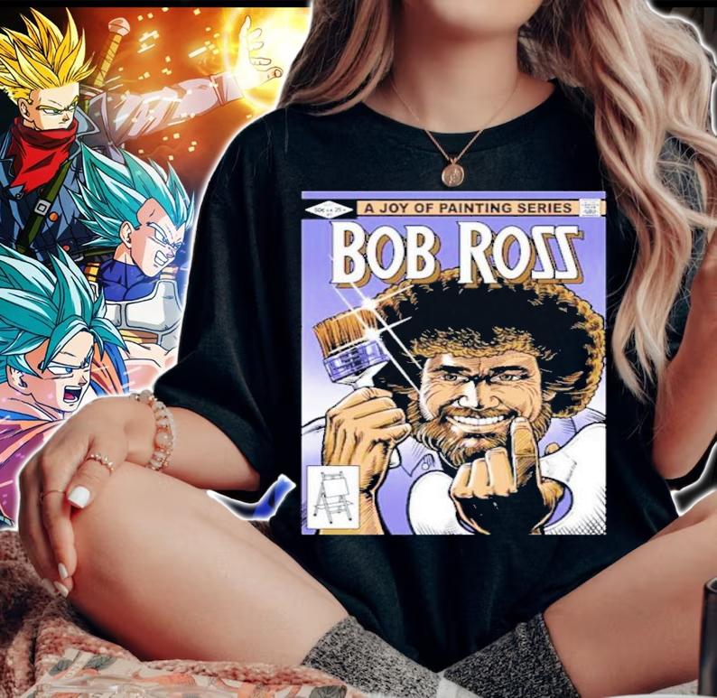 A Joy Of Painting Series Bob Ross Happy Painter Shirt t-shirt woman shirt