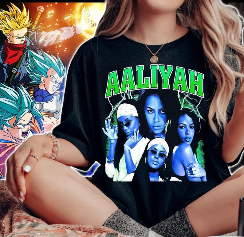 Aaliyah Bootleg Vintage t-shirt woman shirt