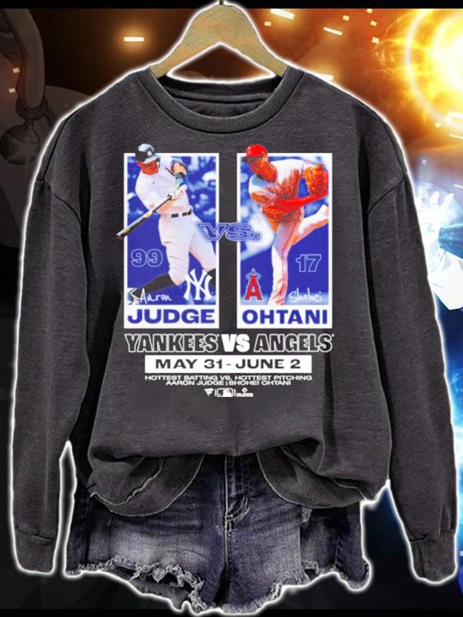 Aaron Judge Yankees Vs. Shohei Ohtani Angels Shirt t-shirt sweatshirt