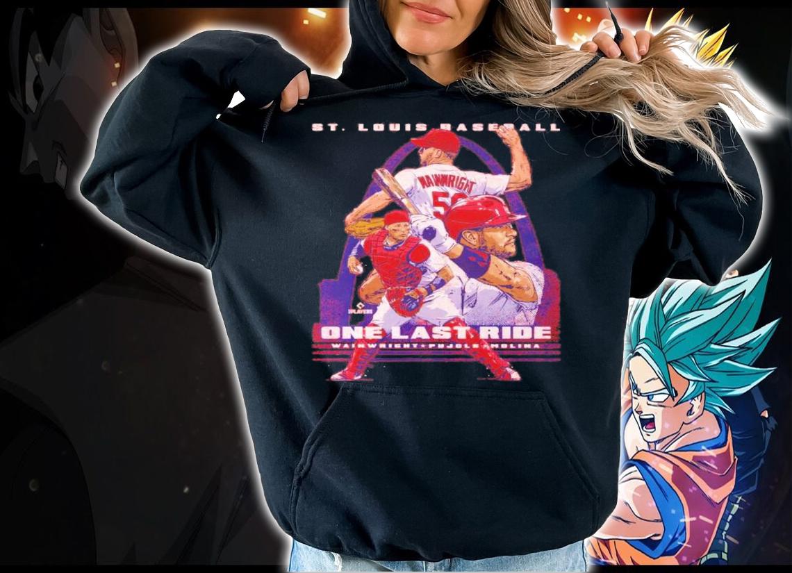 Adam Wainwright Albert Pujols & Yadier Molina St. Louis Last Ride t-shirt hoodie