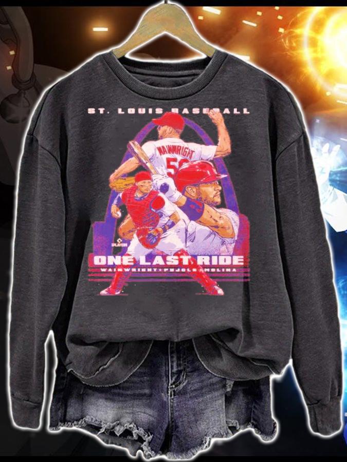 Adam Wainwright Albert Pujols & Yadier Molina St. Louis Last Ride t-shirt sweatshirt