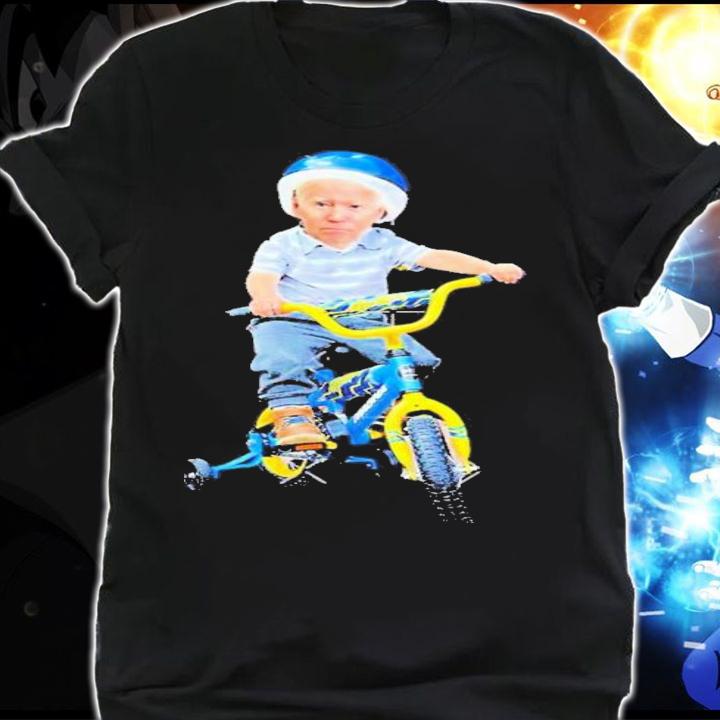 Baby Joe Biden On A Tricycle Falls T-Shirt t-shirt shirt