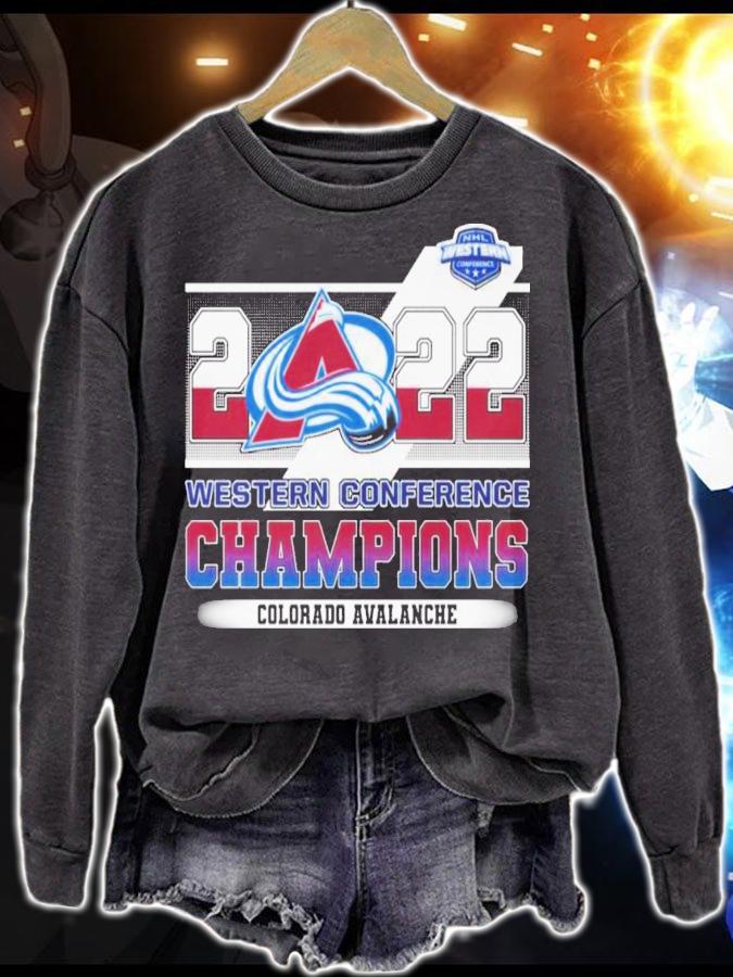 Colorado Avalanche 2022 Western Conference Champions T-Shirt t-shirt sweatshirt