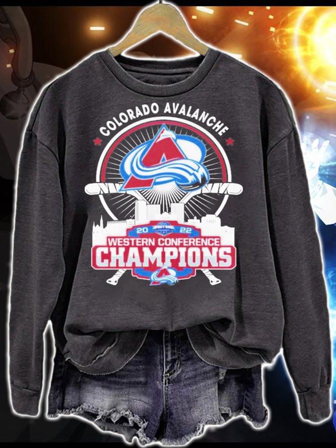 Colorado Avalanche Western 2022 Conference Champions T-Shirt t-shirt sweatshirt