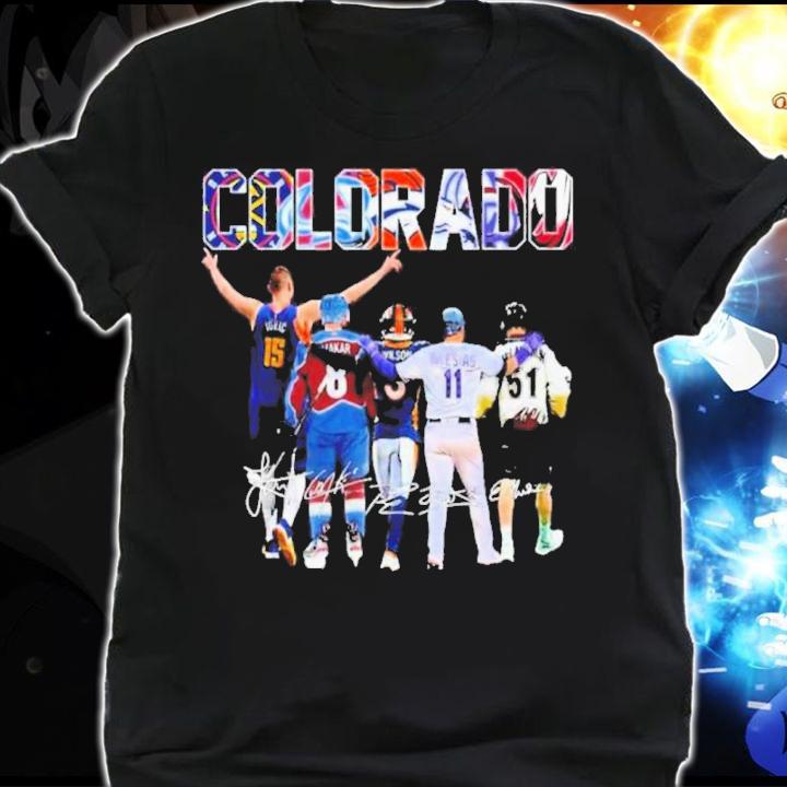 Colorado Sports Jokic Makar Wilson And Iglesias Signatures Shirt t-shirt shirt