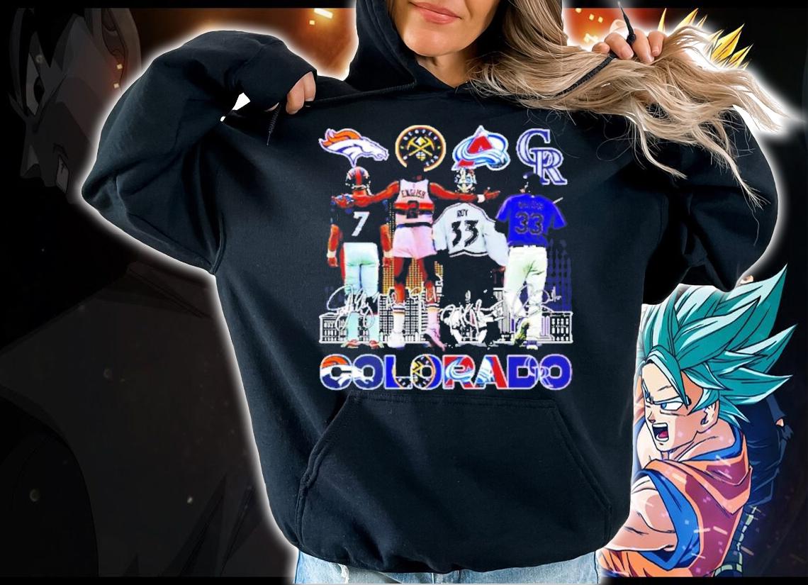 Colorado Sports Teams Elway English Roy And Walker Signatures Shirt t-shirt hoodie