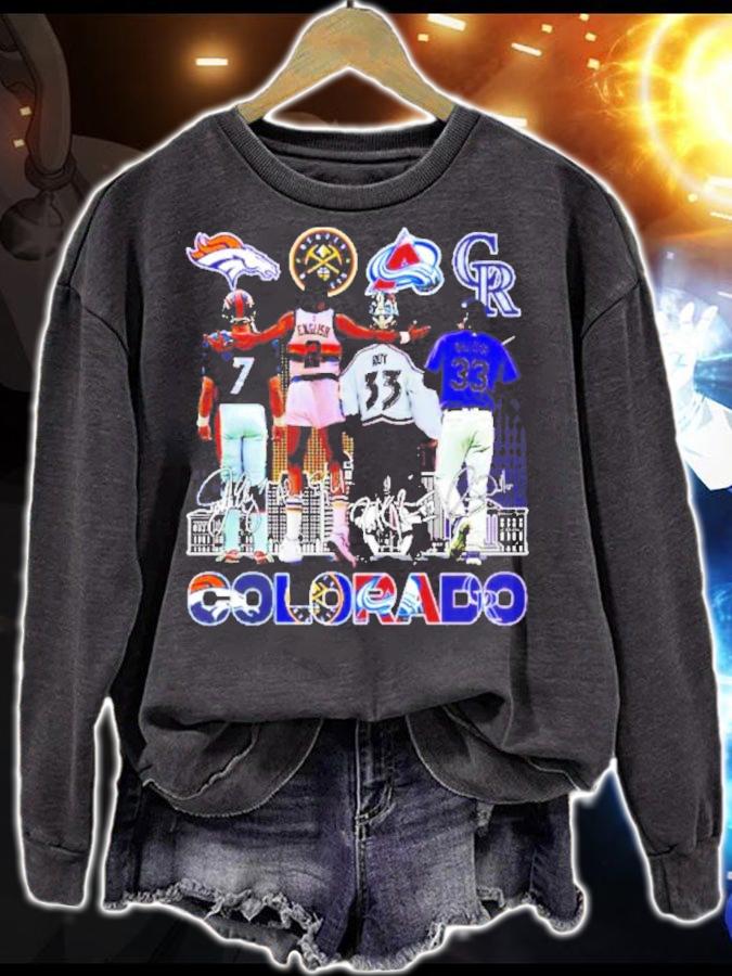 Colorado Sports Teams Elway English Roy And Walker Signatures Shirt t-shirt sweatshirt