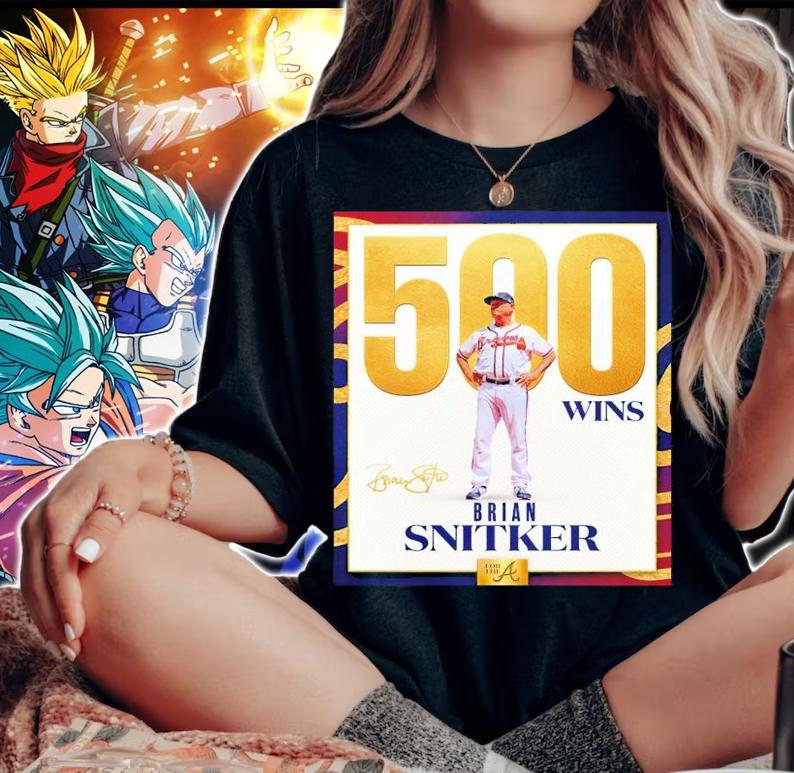 Congratulations To Manager Brian Snitker On His 500th Career Win Shirt t-shirt woman shirt