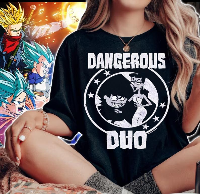 Rocky and Bullwinkle Dangerous Duo shirt t-shirt woman shirt